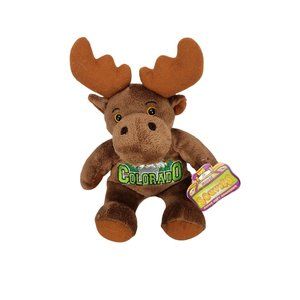 Souvies 2016 Colorado Brown Moose Plush 9"‎ Tall Elk Mountains